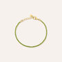 Bracciale Tennis Romantic Shine Metallo Dorato Cristallo