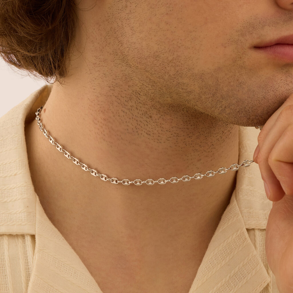 Catena Gentleman Argento Rodiato