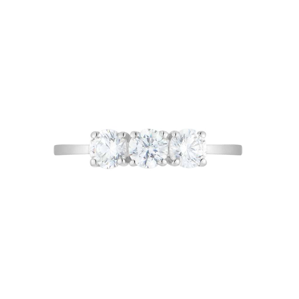 Anello Trilogy Claire Oro Bianco Cubic Zirconia - Anelli con Pietre Donna | Stroili