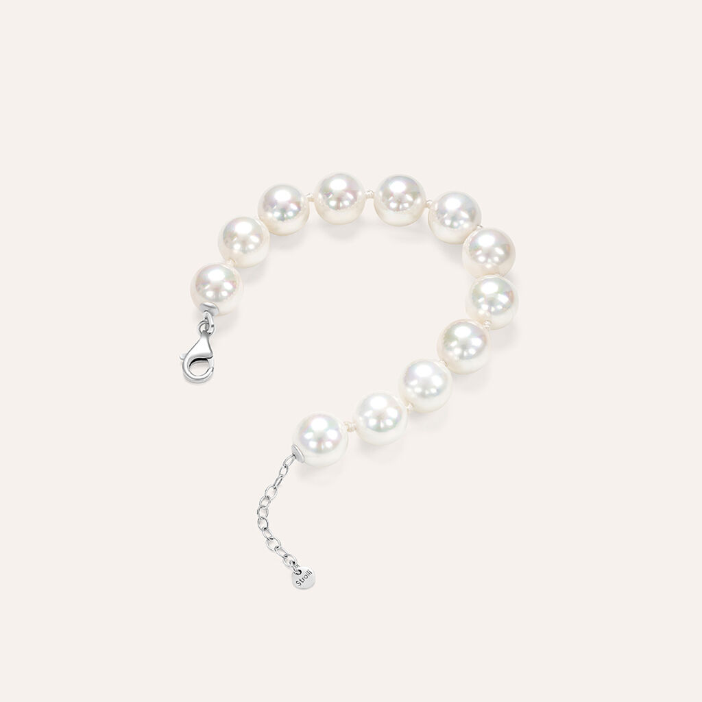Bracciale Silver Pearls Argento Rodiato Perla sintentica - Bracciali Donna | Stroili