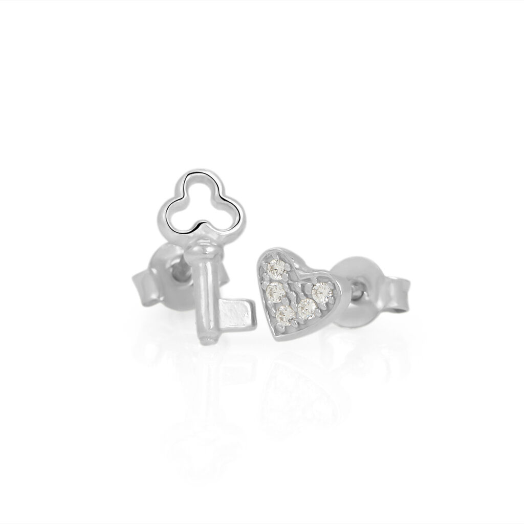 Orecchini Spaiati Silver Moments Argento Rodiato Cubic Zirconia - Gioielli Donna | Stroili