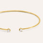 Bangle Doppio Punto Luce Diamade Glam Oro Giallo Diamante Lab-Grown