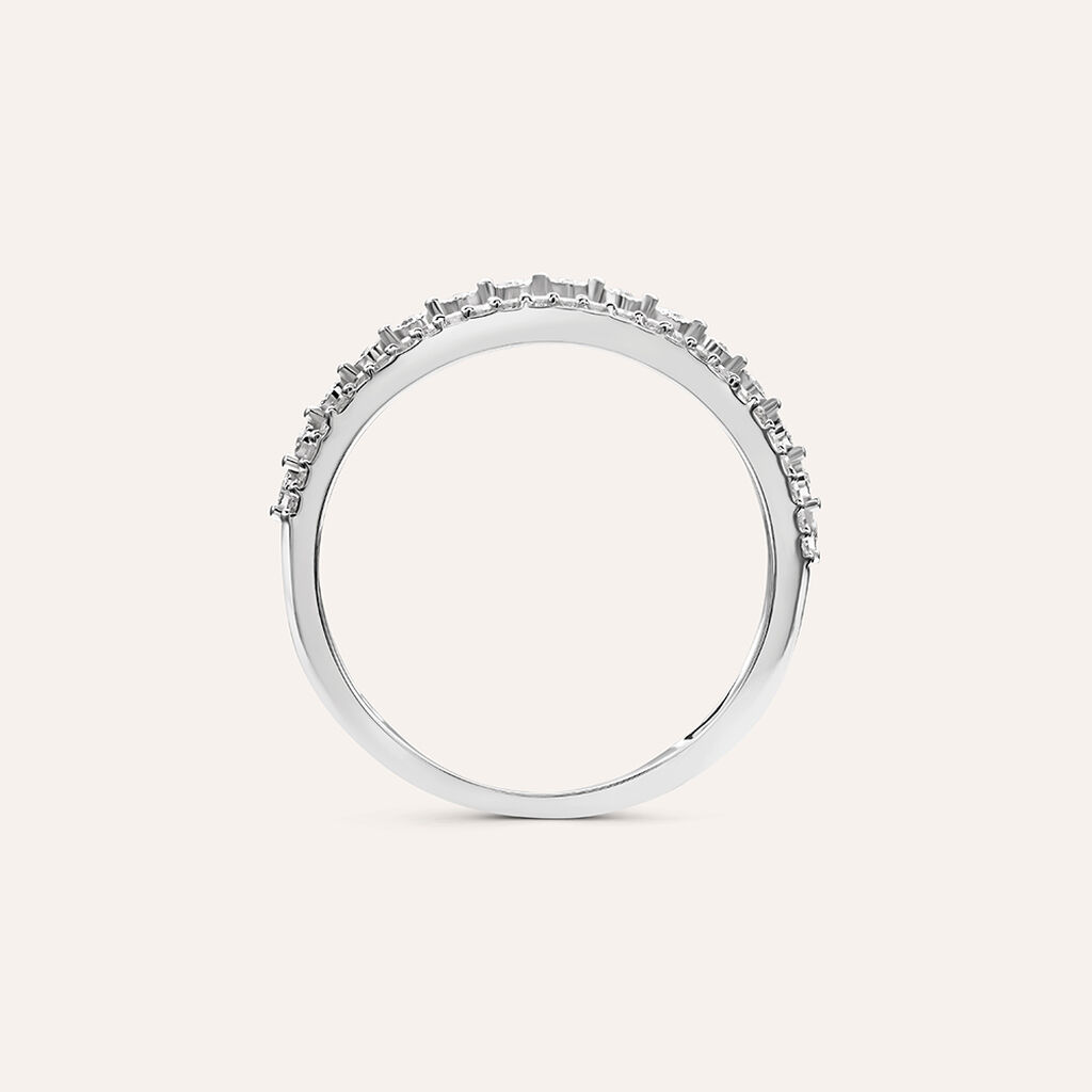 Anello Fascia Sophia Oro Bianco Diamante - Anelli con Pietre Donna | Stroili