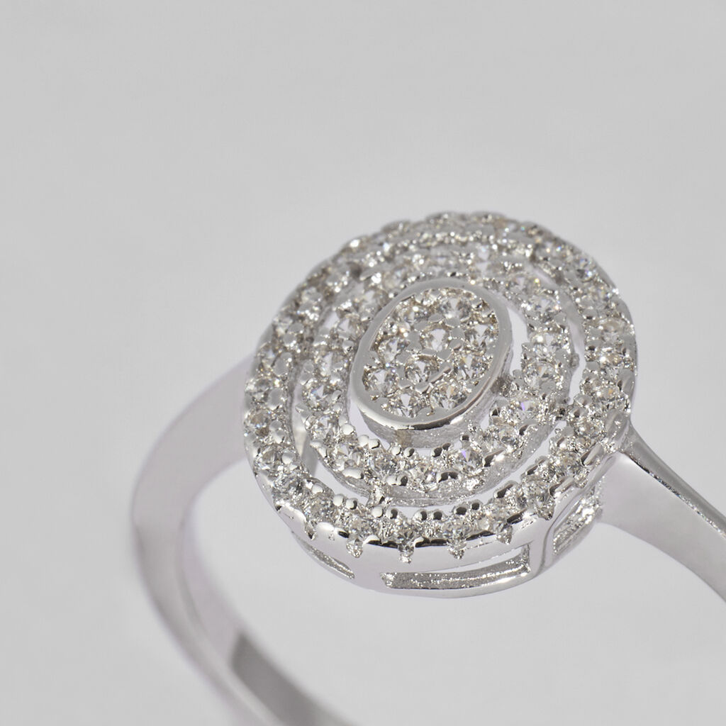 Anello Fantasia Silver Shine Argento Rodiato Cubic Zirconia - Anelli con Pietre Donna | Stroili