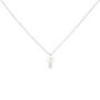 Collana Gabrielle Oro Bianco Perla D'Acqua Dolce Cubic Zirconia