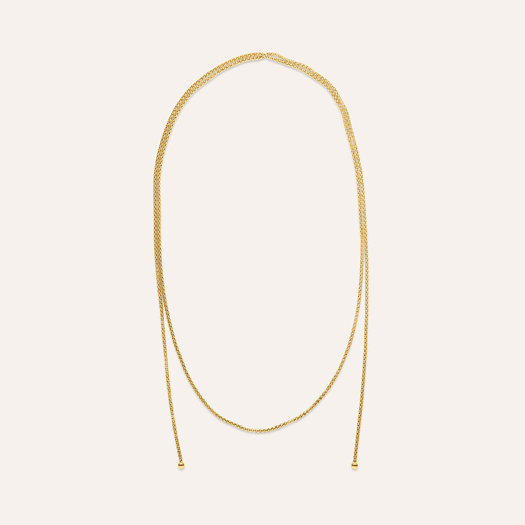 Collana Cravattino Radiance Acciaio Dorato