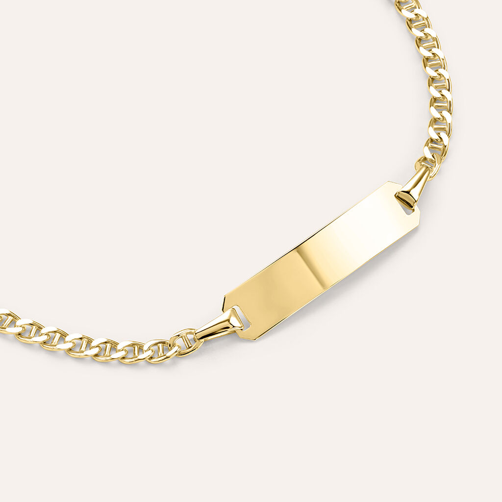 Bracciale Con Targhetta Religious Gold Oro Giallo