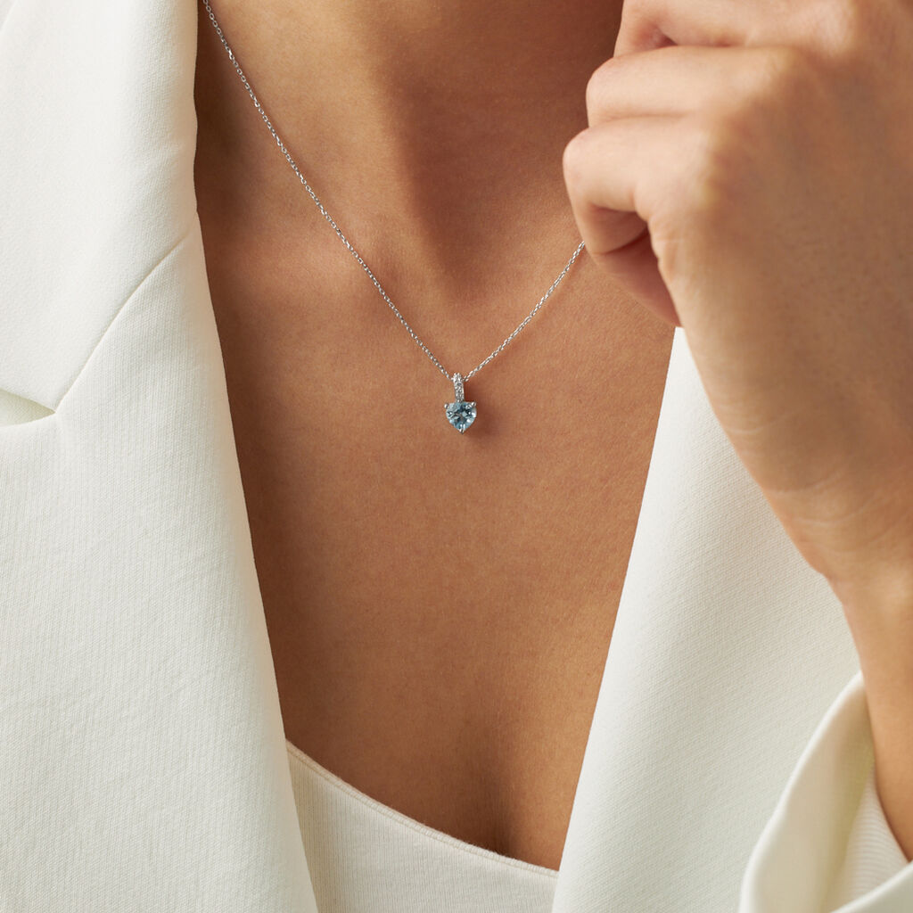 Collana Punto Luce Amélie Oro Bianco Topazio Cubic Zirconia - Collane Punto Luce Donna | Stroili