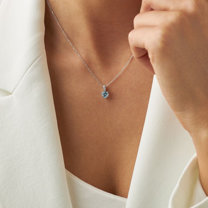 Collana Punto Luce Amélie Oro Bianco Topazio Cubic Zirconia - Collane Punto Luce Donna | Stroili