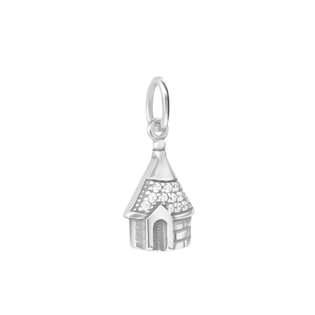 Pendente Saluti&Baci Trullo Love Beats Argento Rodiato Cubic Zirconia - Ciondoli Donna | Stroili