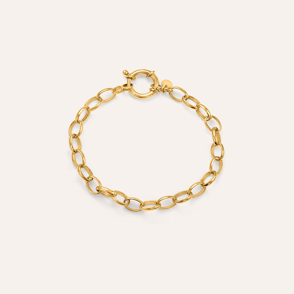 Bracciale Catena Silver Collection Argento Dorato