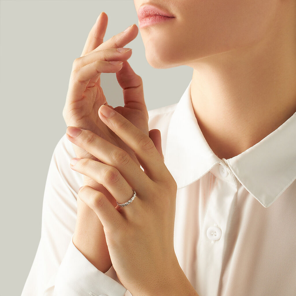 Fede Classica Diamantata 2.5 mm Oro Bianco