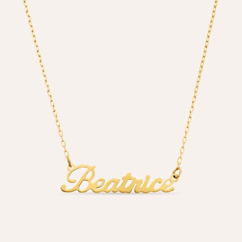 Collana Beatrice Gold Names Oro Giallo - Collane Unisex | Stroili