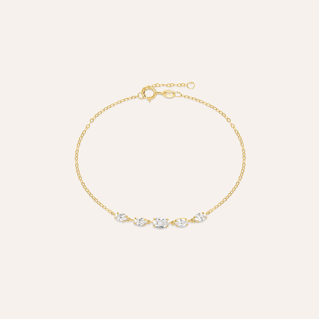 Bracciale Claire Oro Giallo Cubic Zirconia - Bracciali Amicizia Donna | Stroili