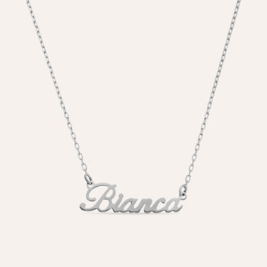Collana Bianca Gold Names Oro Bianco