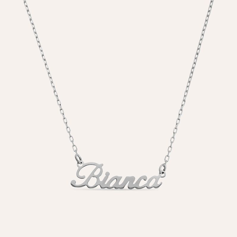 Collana Bianca Gold Names Oro Bianco - Collane Unisex | Stroili