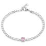 Bracciale Tennis Lady Chic Acciaio Cristallo