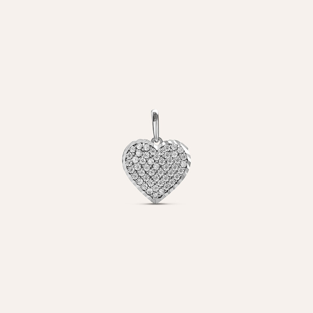 Pendente Poème Oro Bianco Cubic Zirconia - Ciondoli Donna | Stroili