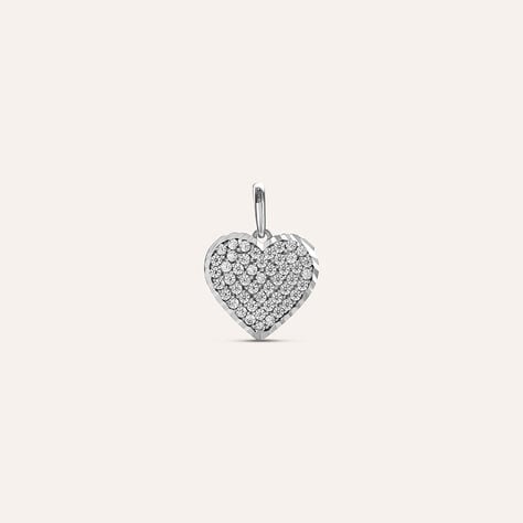Pendente Poème Oro Bianco Cubic Zirconia - Ciondoli Donna | Stroili