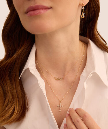 Pendente Holy Oro Giallo Cubic Zirconia