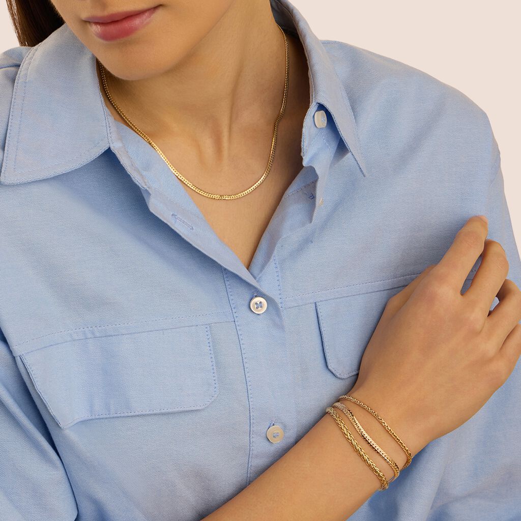 Bracciale Catena Gold Essence Oro Giallo