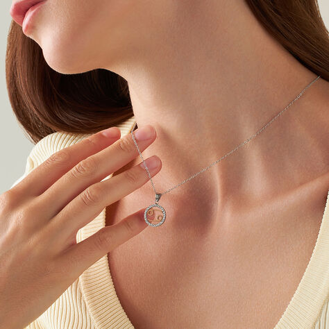 Collana Lady Chic Acciaio Bicolore Bianco / Rosa Cubic Zirconia - Collane Donna | Stroili