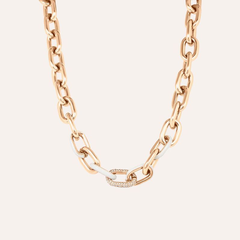 Catena Lady Sweet Acciaio Rosa Cristallo - Collane Catena Donna | Stroili