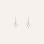 Orecchini Lobo Punto Luce Claire Oro Bianco Cubic Zirconia