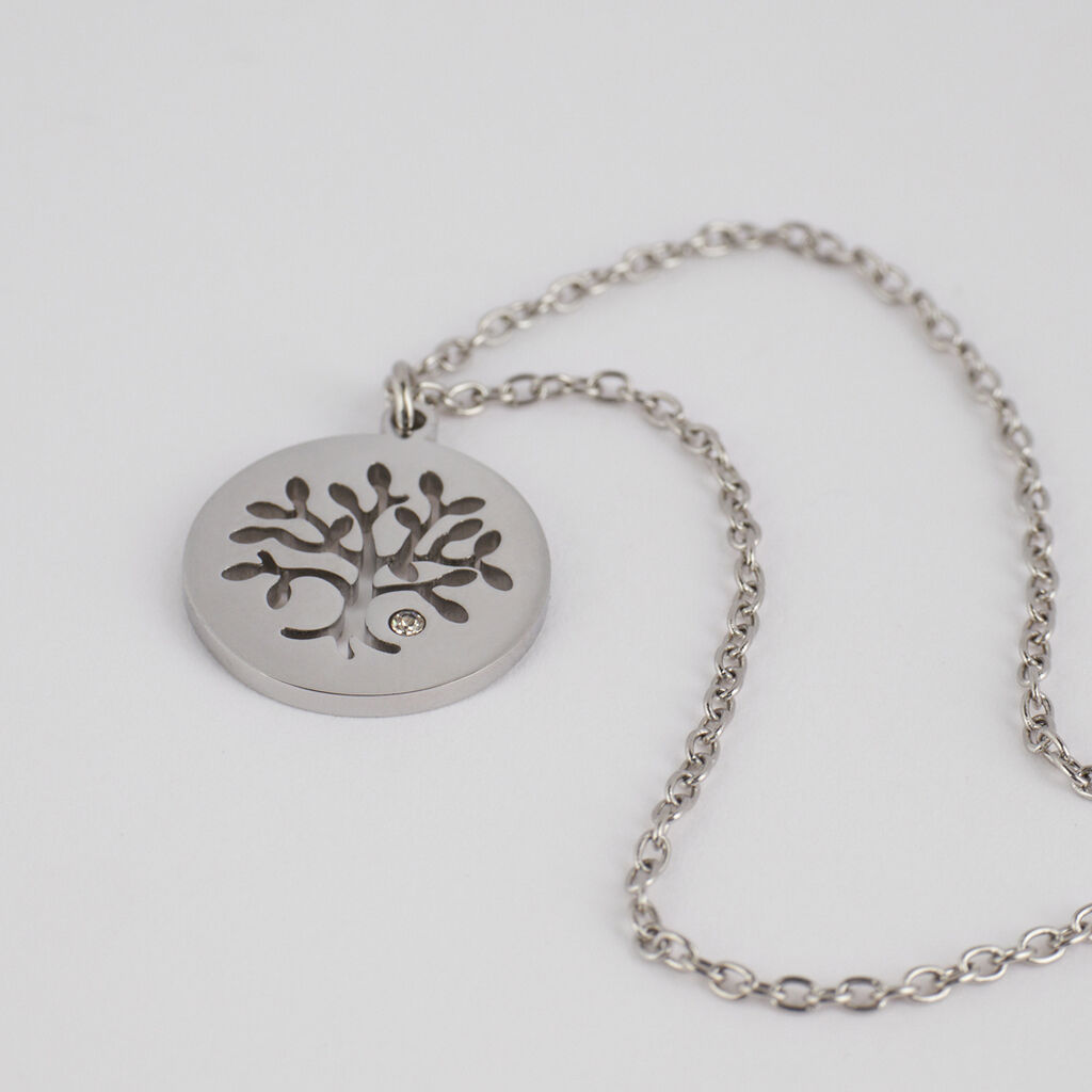 Collana Sunrise Acciaio Cristallo