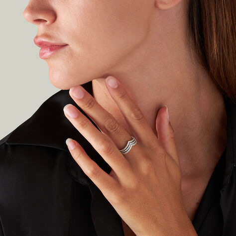 Anello Fascia Silver Shine Argento Rodiato Cubic Zirconia - Anelli con Pietre Donna | Stroili