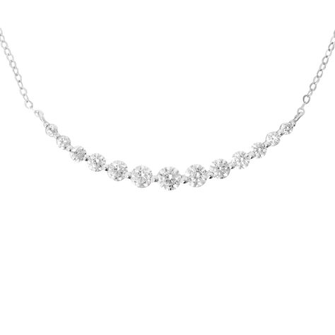 Collana Claire Oro Bianco Cubic Zirconia - Collane Donna | Stroili