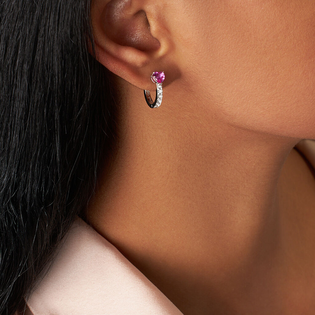 Orecchini A Cerchio Silver Elegance Argento Rodiato Cubic Zirconia - Orecchini a Cerchio Donna | Stroili