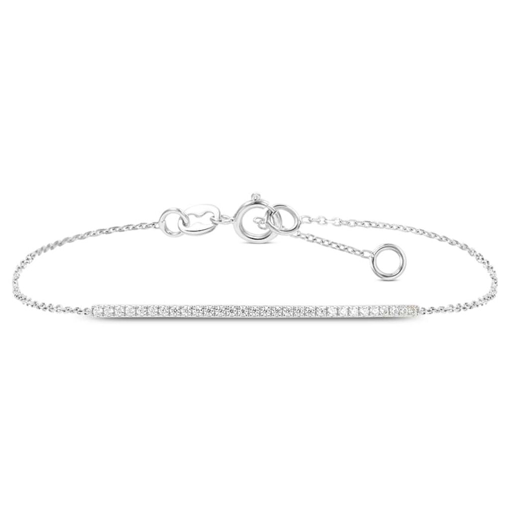 Bracciale Claire Oro Bianco Cubic Zirconia - Bracciali Amicizia Donna | Stroili