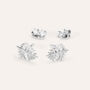 Orecchini Lobo Silver Moments Argento Rodiato Cubic Zirconia