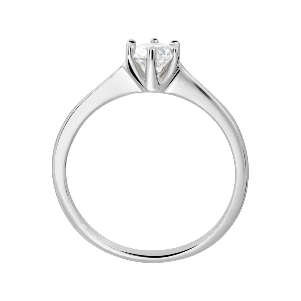 Anello Solitario Silver Elegance Argento Rodiato Cubic Zirconia - Anelli con Pietre Donna | Stroili