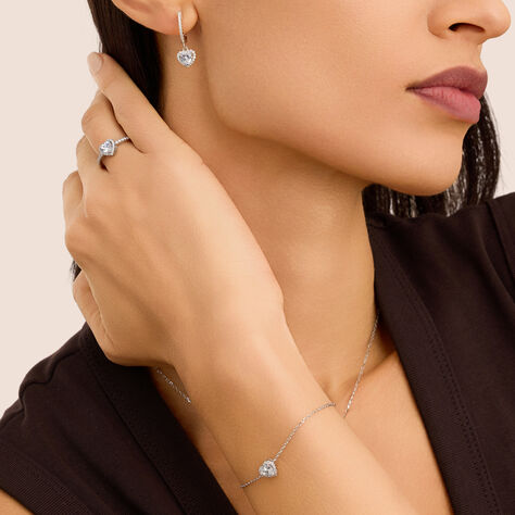 Orecchini Lobo Silver Elegance Argento Rodiato Cubic Zirconia - Orecchini a Lobo Donna | Stroili