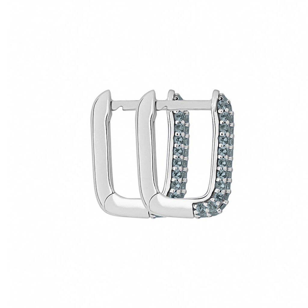 Orecchini A Cerchio Silver Rainbow Argento Rodiato Cubic Zirconia - Orecchini a Cerchio Donna | Stroili