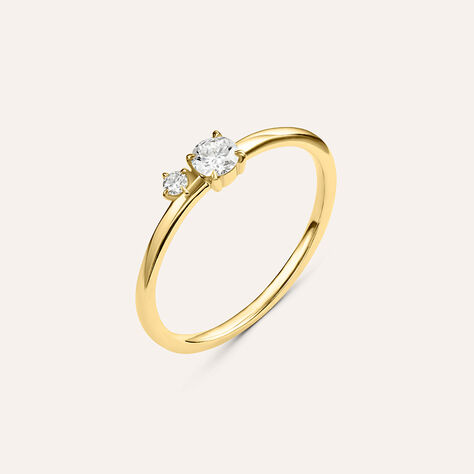 Anello Bilogy Diamade Glam Oro Giallo Diamante Lab-Grown - Anelli con Pietre Donna | Stroili