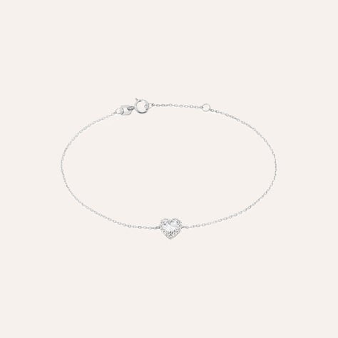 Bracciale Claire Oro Bianco Cubic Zirconia - Bracciali Amicizia Donna | Stroili