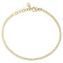 Bracciale Tennis Silver Elegance Argento Dorato Cubic Zirconia