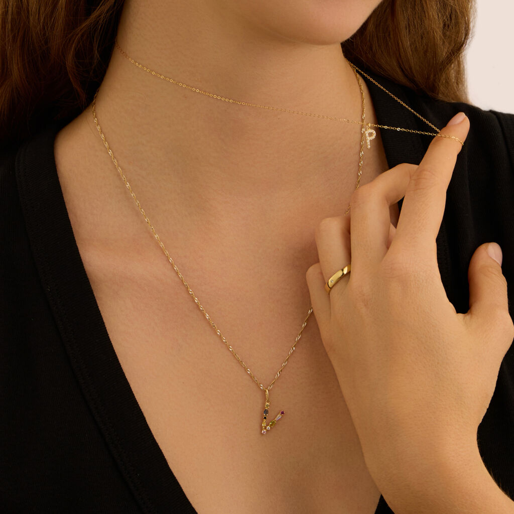 Pendente Claire Oro Giallo Cubic Zirconia