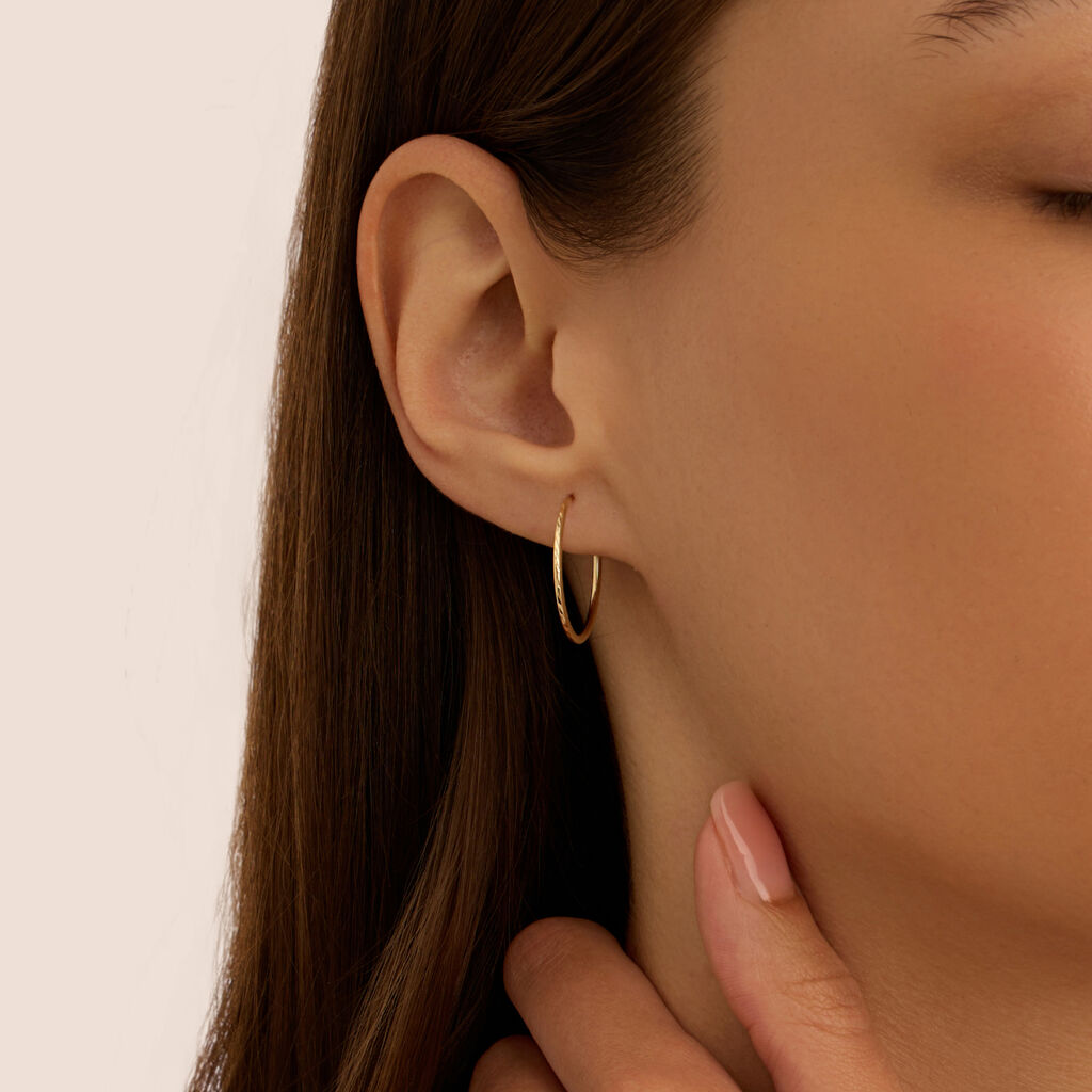 Orecchini A Cerchio Toujours Oro Giallo