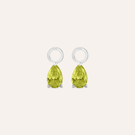 Charm per Orecchini a Cerchio Silver Rainbow Argento Rodiato Cubic Zirconia - Orecchini Componibili Donna | Stroili