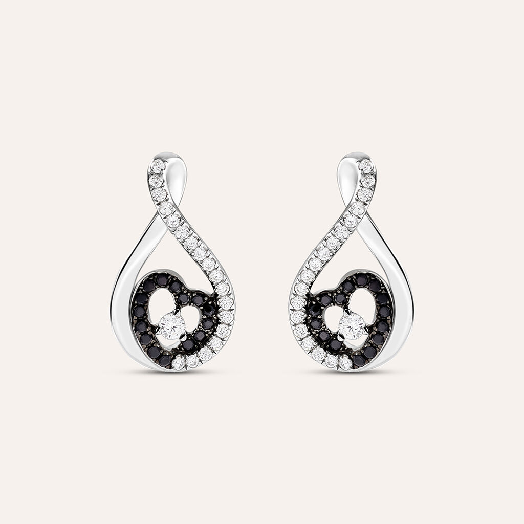 Orecchini Lobo Silver Shine Argento Rodiato Cubic Zirconia