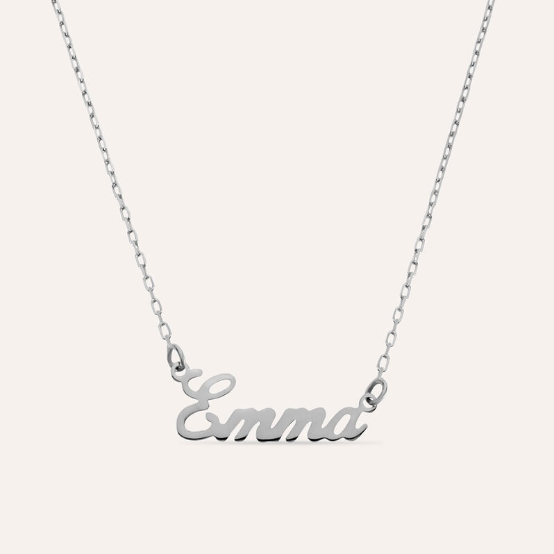 Collana Emma Gold Names Oro Bianco - Collane Unisex | Stroili