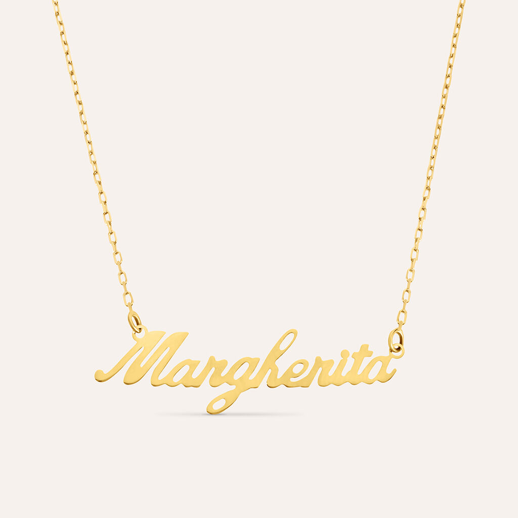 Collana Margherita Gold Names Oro Giallo