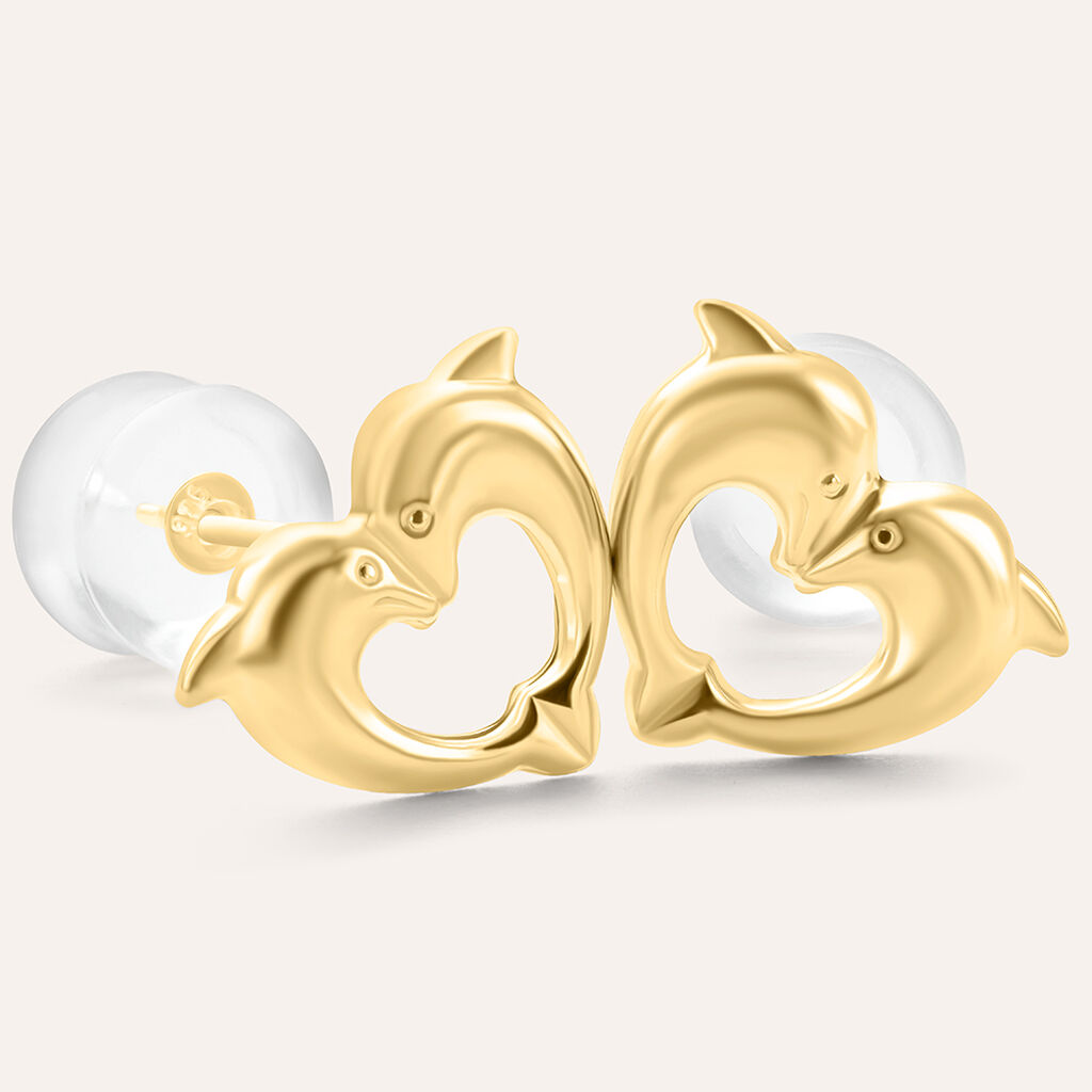 Orecchini Lobo Bon Ton Oro Giallo