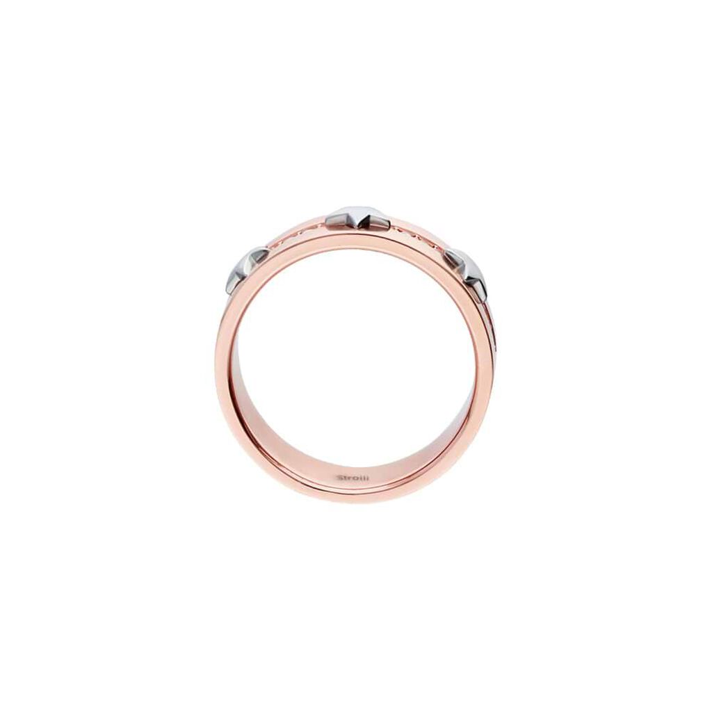 Anello Fascia Endless Acciaio Stella e Cristalli