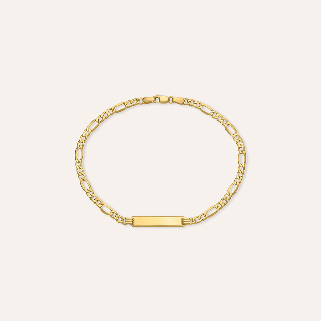 Bracciale Con Targhetta L'homme Or Oro Giallo