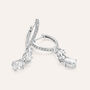 Orecchini Pendenti Silver Elegance Argento Rodiato Cubic Zirconia